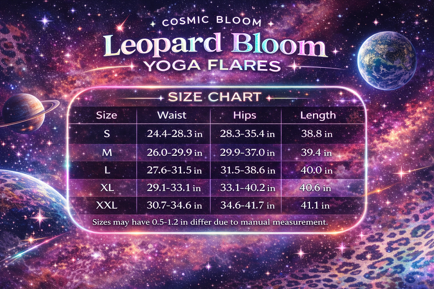 Leopard Bloom Yoga Flares