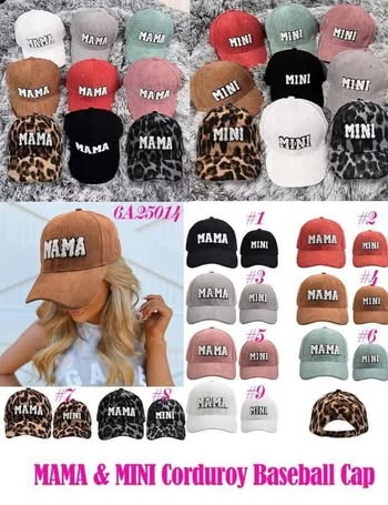 Mama + Mini Corduroy Hats