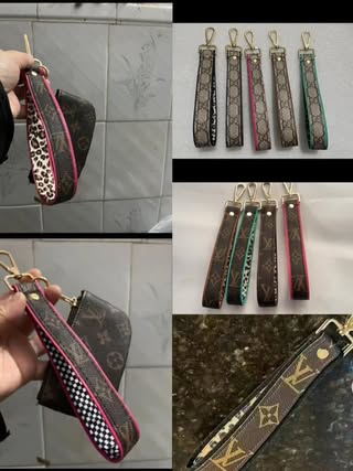 L.V wristlet keychain