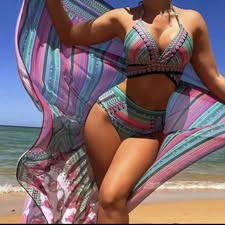 Cosmic Bloom Bikini w/ Cover Up