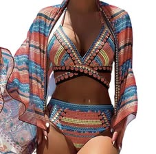 Cosmic Bloom Bikini w/ Cover Up
