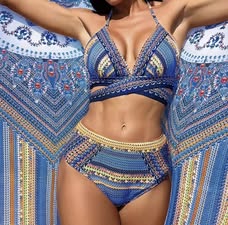 Cosmic Bloom Bikini w/ Cover Up