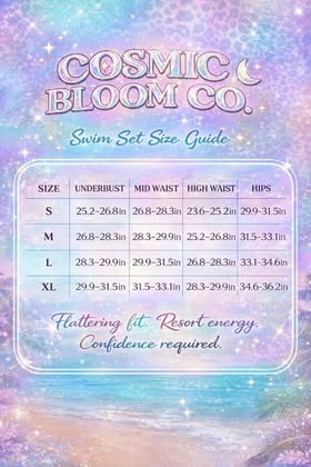 Cosmic Bloom Bikini w/ Cover Up
