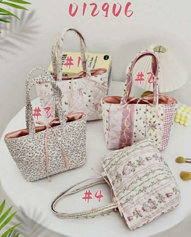 Cosmic Bloom Quilted Tote